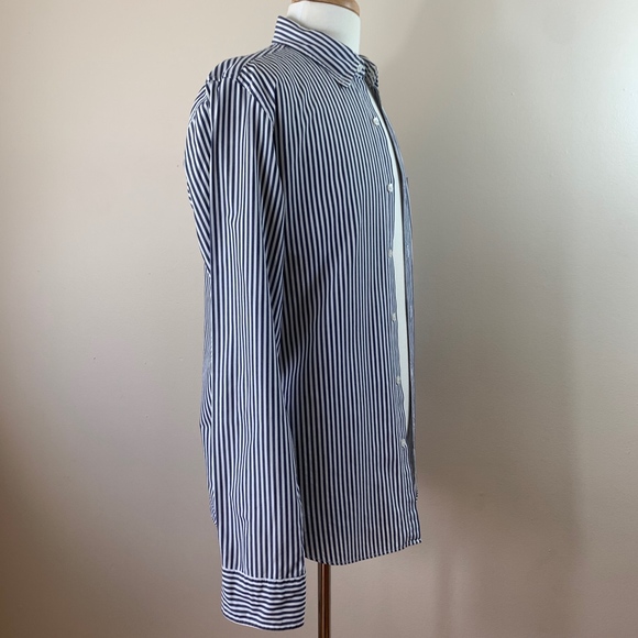 J. Crew Mens Silk Striped Slim Dress Shirt - Picture 6 of 7